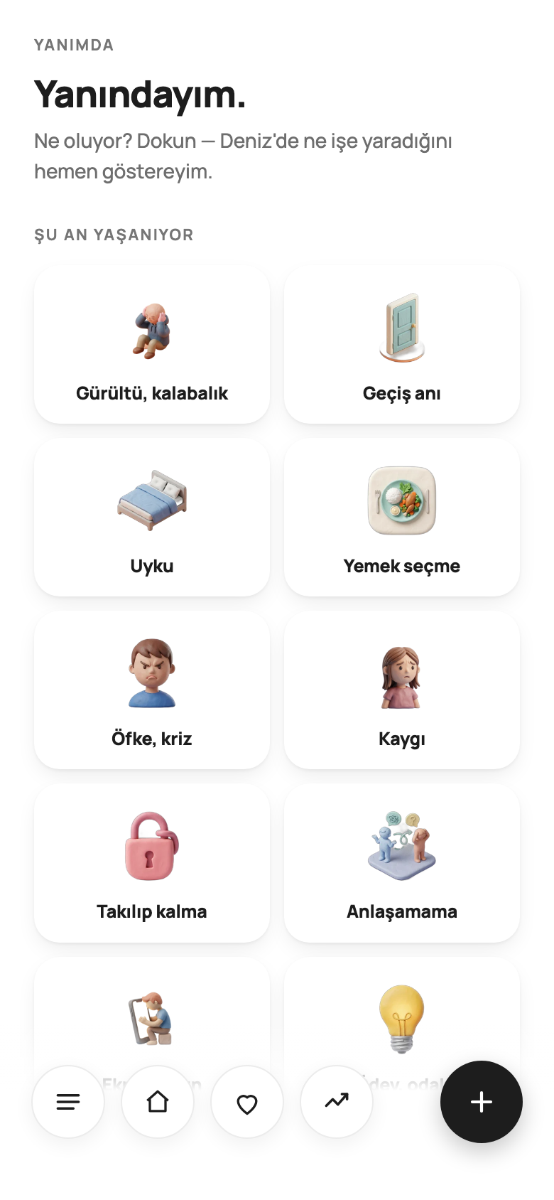 Yanımda ekranı: şu an yaşanan durumlar